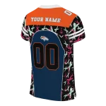 customized denver broncos brushstroke xs blue black jersey best selling