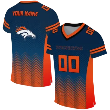 customized denver broncos halftone sweep blue black jersey best selling