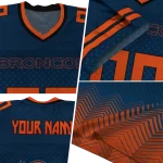 customized denver broncos halftone sweep blue black jersey best selling