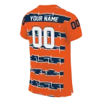 customized denver broncos layered grids orange jersey best selling