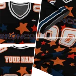 customized denver broncos star cluster black jersey best selling