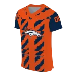 customized denver broncos stripe block orange jersey best selling