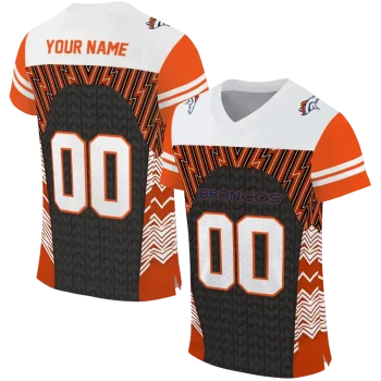 customized denver broncos tire arrows orange black white jersey best selling