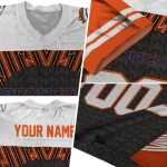 customized denver broncos tire arrows orange black white jersey best selling