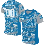 customized detroit lions camo shatter blue jersey best selling