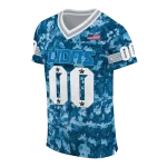 customized detroit lions camouflage abstract blue jersey best selling