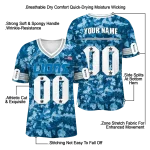customized detroit lions camouflage abstract blue jersey best selling