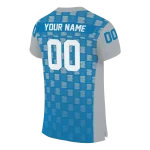 customized detroit lions stacked rectangle blue jersey best selling