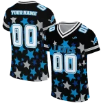 customized detroit lions star cluster black jersey best selling