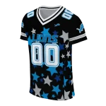customized detroit lions star cluster black jersey best selling