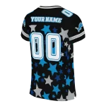customized detroit lions star cluster black jersey best selling
