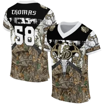 customized drake bulldogs antler skull camouflage hunting jersey best selling