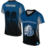 customized drake bulldogs halftone flow blue black jersey best selling