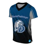 customized drake bulldogs halftone flow blue black jersey best selling
