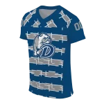 customized drake bulldogs layered grids blue jersey best selling
