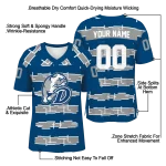 customized drake bulldogs layered grids blue jersey best selling