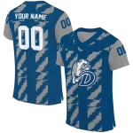 customized drake bulldogs stripe block blue jersey best selling
