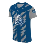 customized drake bulldogs stripe block blue jersey best selling