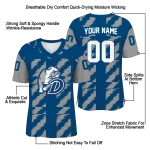 customized drake bulldogs stripe block blue jersey best selling
