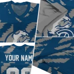 customized drake bulldogs stripe block blue jersey best selling
