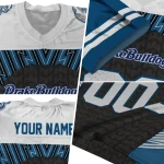 customized drake bulldogs tire arrows blue black white jersey best selling