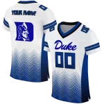 customized duke blue devils halftone sweep white black jersey best selling