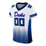 customized duke blue devils halftone sweep white black jersey best selling