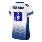 customized duke blue devils halftone sweep white black jersey best selling