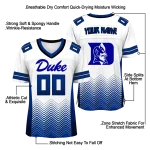 customized duke blue devils halftone sweep white black jersey best selling