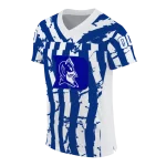 customized duke blue devils stripe splatter blue jersey best selling