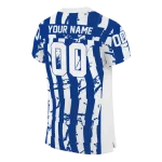 customized duke blue devils stripe splatter blue jersey best selling