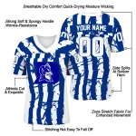 customized duke blue devils stripe splatter blue jersey best selling