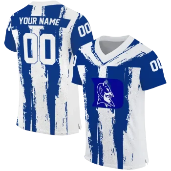 customized duke blue devils striped texture blue jersey best selling