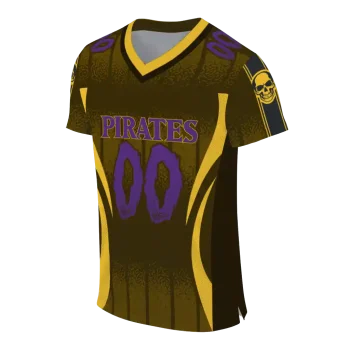 customized east carolina pirates dynamic dots gold jersey fashion forward
