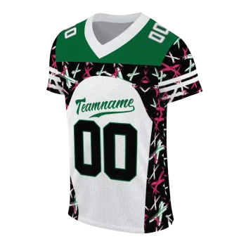 customized eastern michigan eagles brushstroke xs white black jersey fashion forward