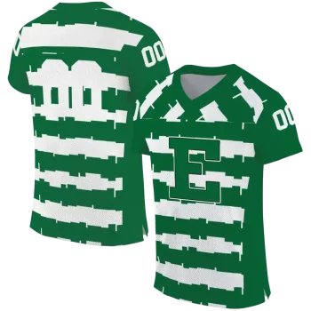 customized eastern michigan eagles layered grids green jersey best selling