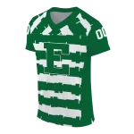 customized eastern michigan eagles layered grids green jersey best selling