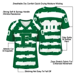 customized eastern michigan eagles layered grids green jersey best selling