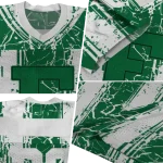 customized eastern michigan eagles rugged stripes green jersey best selling