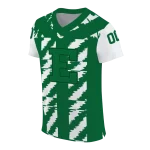 customized eastern michigan eagles stripe block green jersey best selling