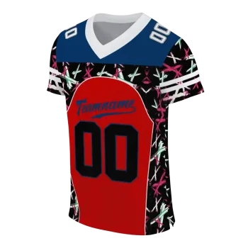 customized florida atlantic owls brushstroke xs red black jersey fashion forward