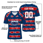 customized florida atlantic owls layered grids blue jersey best selling