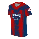 customized florida atlantic owls rugged stripes blue jersey best selling