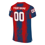 customized florida atlantic owls rugged stripes blue jersey best selling