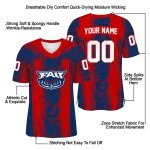 customized florida atlantic owls rugged stripes blue jersey best selling