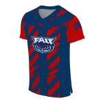 customized florida atlantic owls stripe block blue jersey best selling