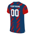 customized florida atlantic owls stripe block blue jersey best selling