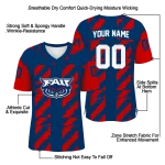 customized florida atlantic owls stripe block blue jersey best selling