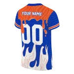 customized florida gators dripping flames blue white jersey best selling