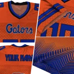 customized florida gators halftone sweep orange black jersey best selling
